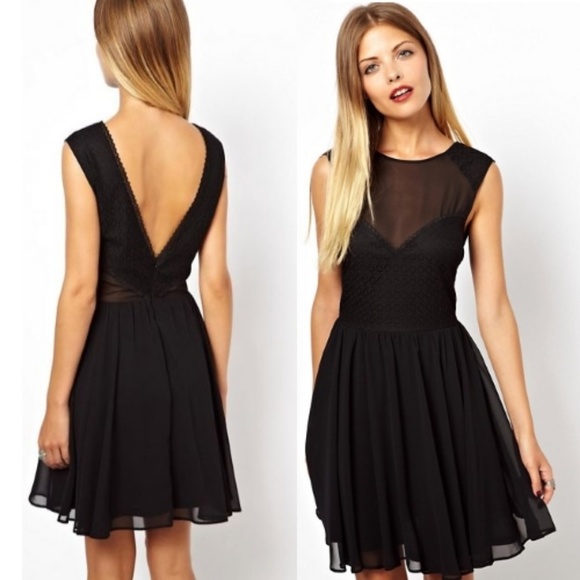 ASOS Maternity Dresses & Skirts - [ASOS MATERNITY] Lace Chiffon Skater Dress